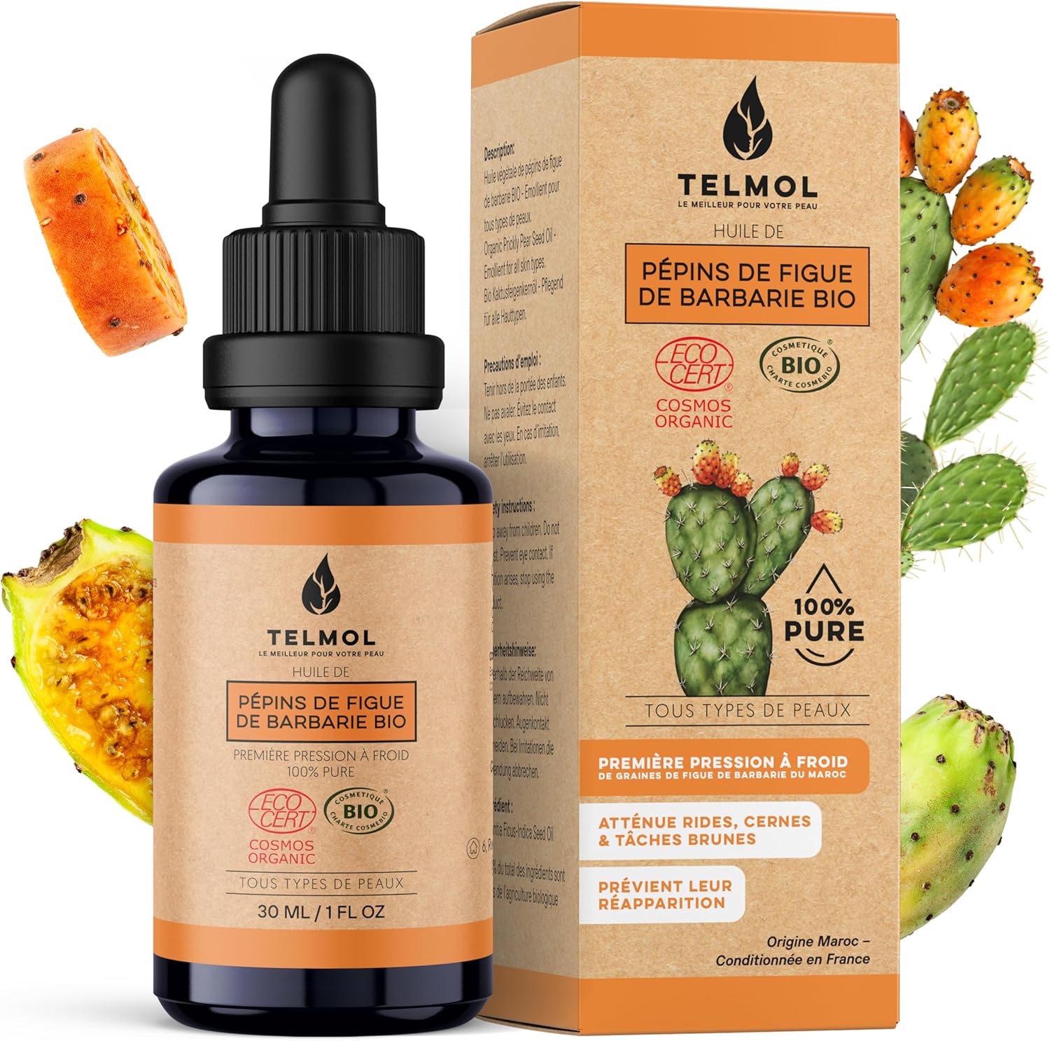 Huile de pépins de figue de barbarie Telmol