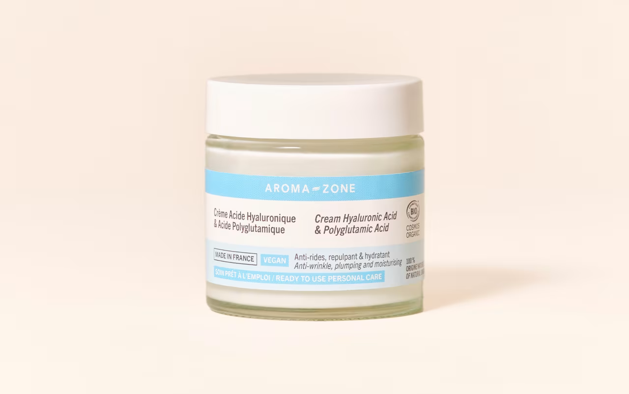 Aroma-Zone Crème Acide Hyaluronique et Acide Polyglutamique
