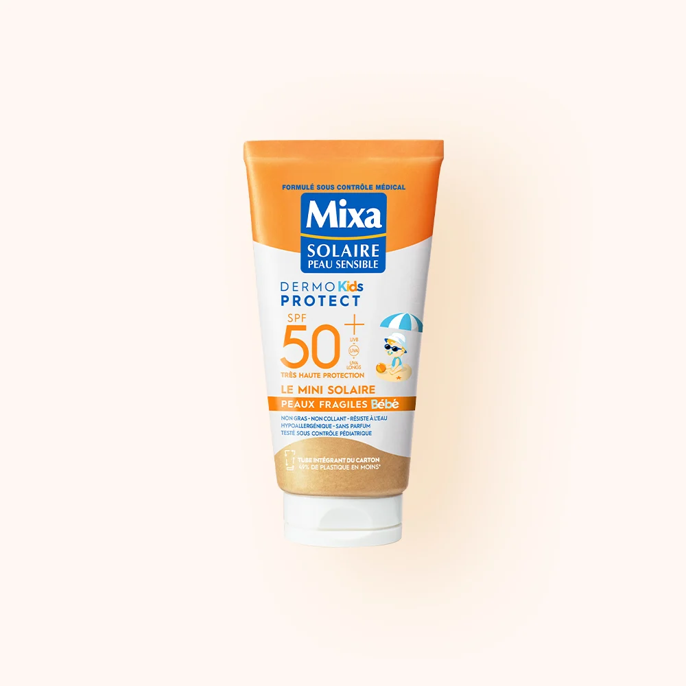Mixa – Lait solaire minéral bébé SPF 50+