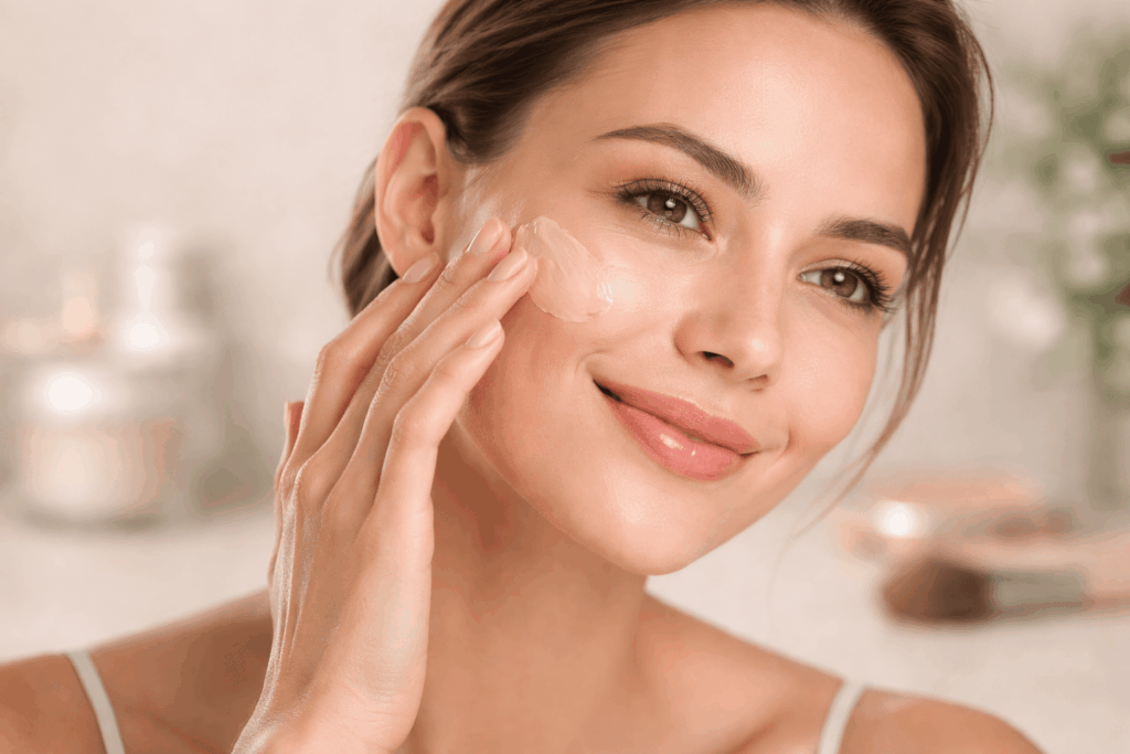 une personne profitant des bienfaits de la crème CC