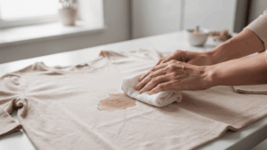 que faire pour enlever une tache de parfum sur un vêtement