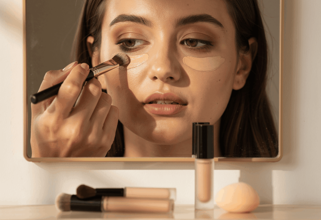 Camoufler les cernes avec le maquillage