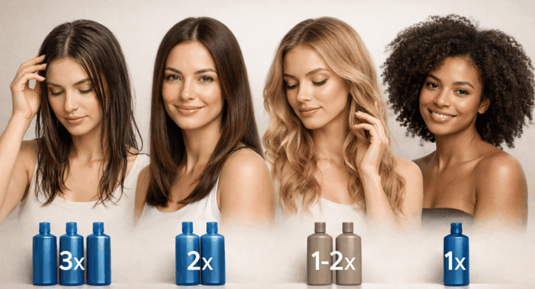 Combien de shampoings par semaine ?