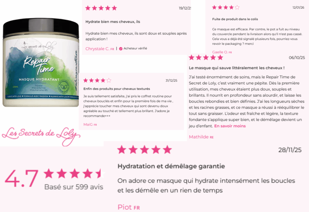 avis des clients sur repair time les secrets de loly