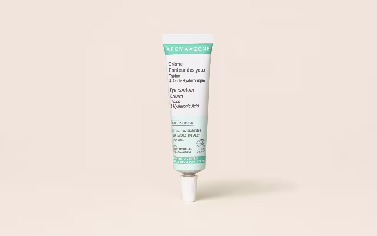 Aroma-Zone Crème Contour des Yeux Théine et Acide Hyaluronique BIO