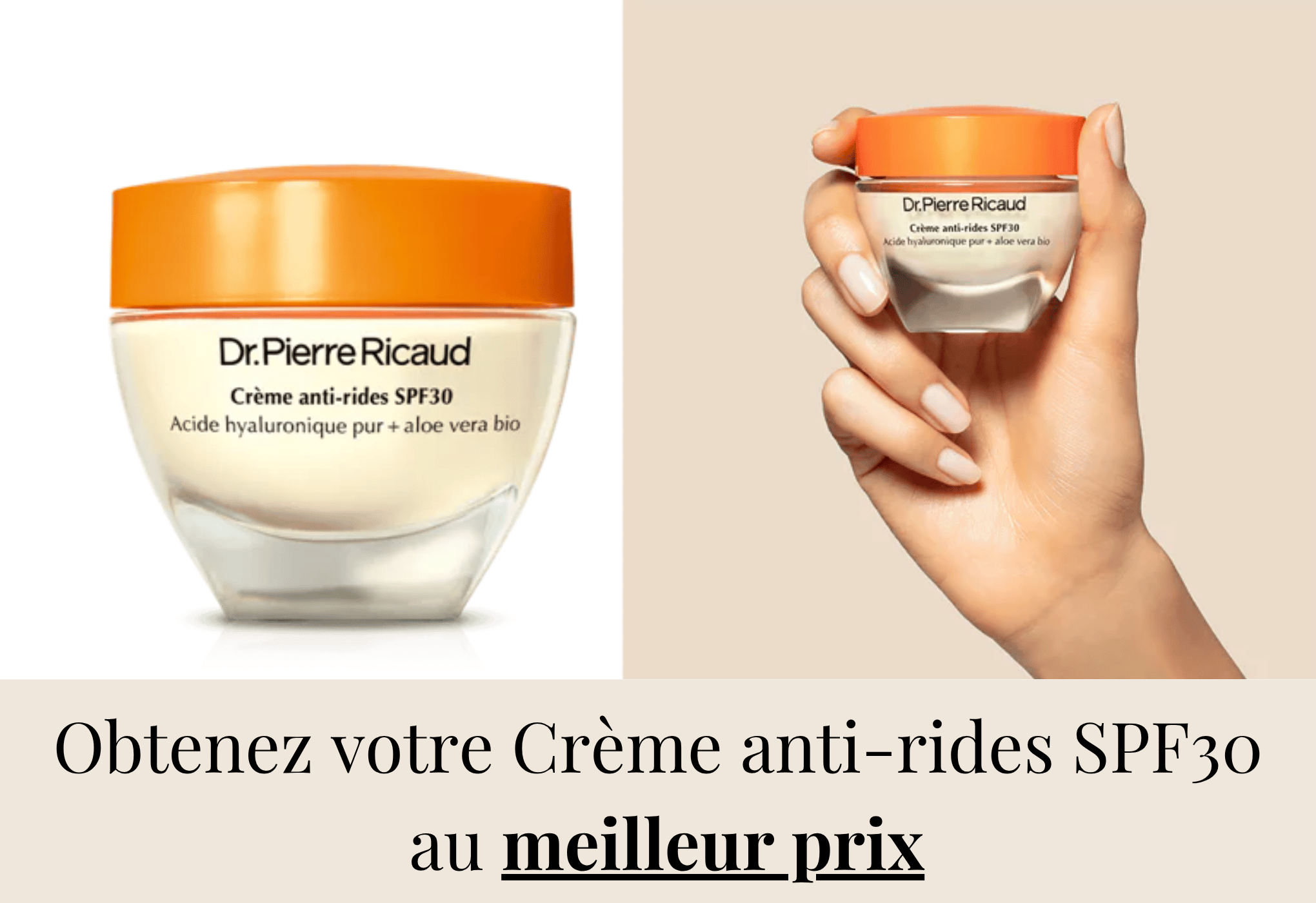 Dr Pierre Ricaud Crème Anti-Rides SPF30 - coup de cœur crème solaire