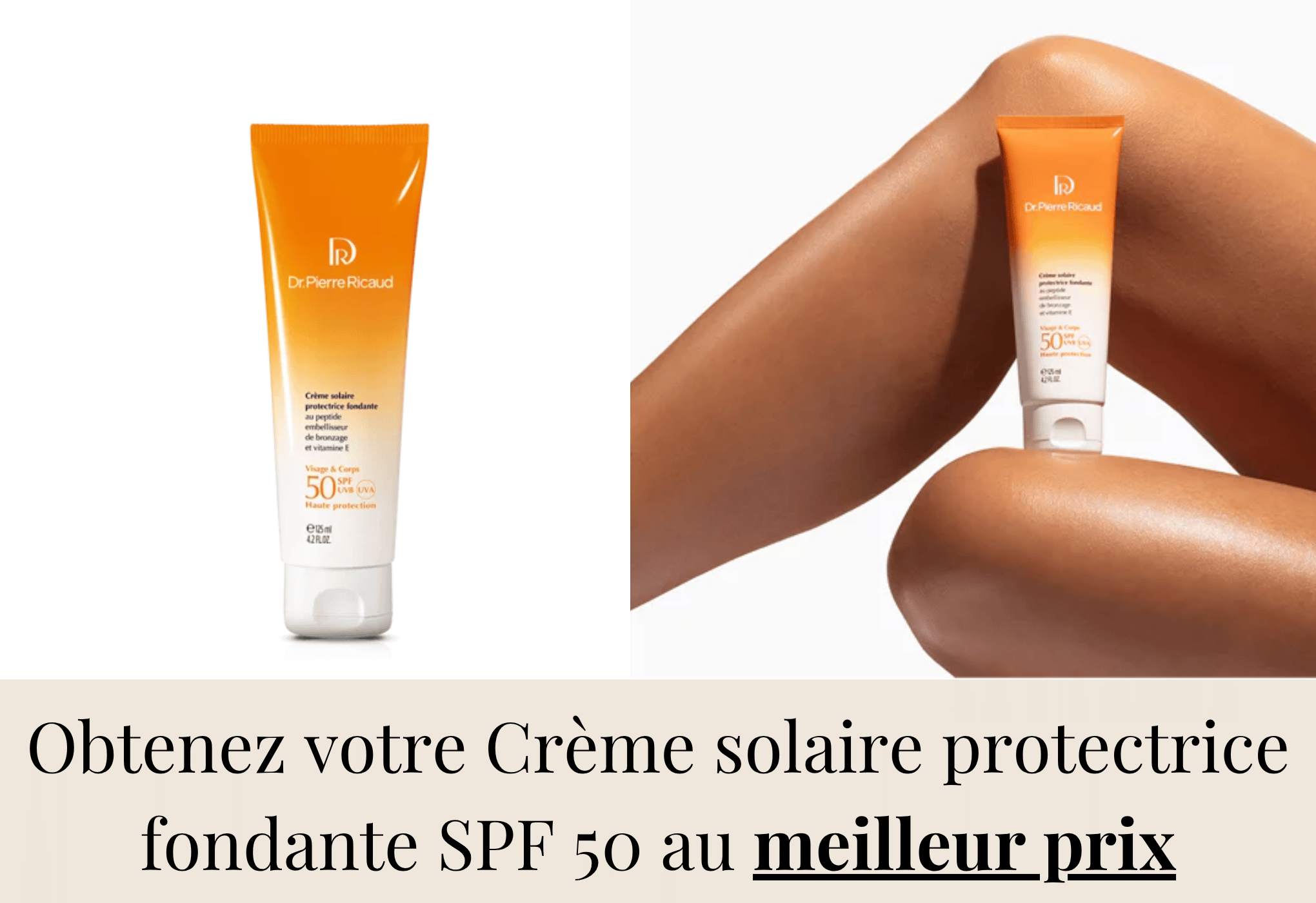 Dr Pierre Ricaud Crème Solaire Fondante SPF50 - coup de cœur crème solaire bébé