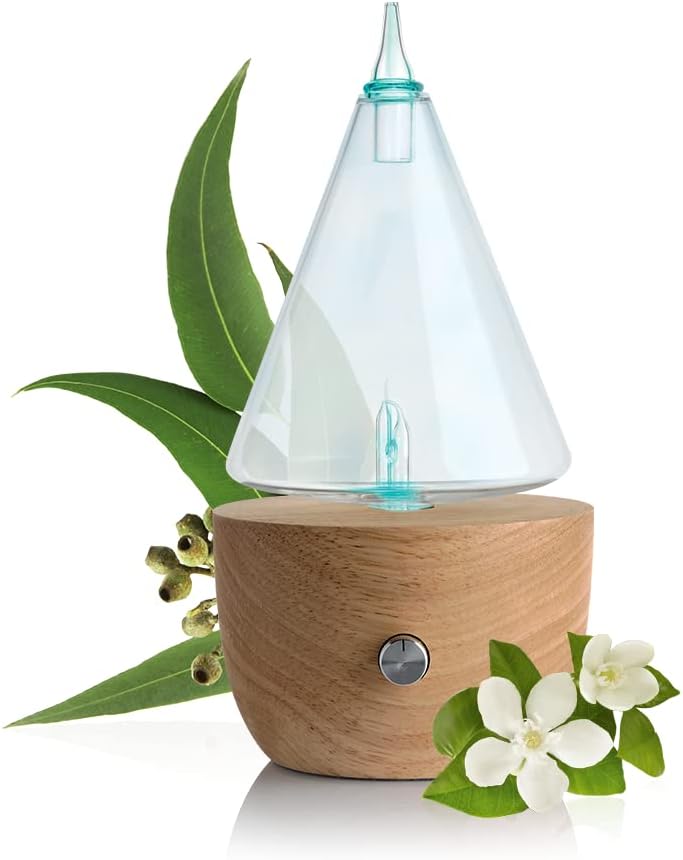 Puressentiel Iconi'c diffuseur ultrasonique bois hévéa céramique pharmacie