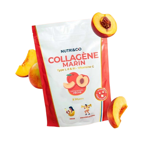 Nutri&Co collagène marin hydrolysé types I II III vitamine C poudre