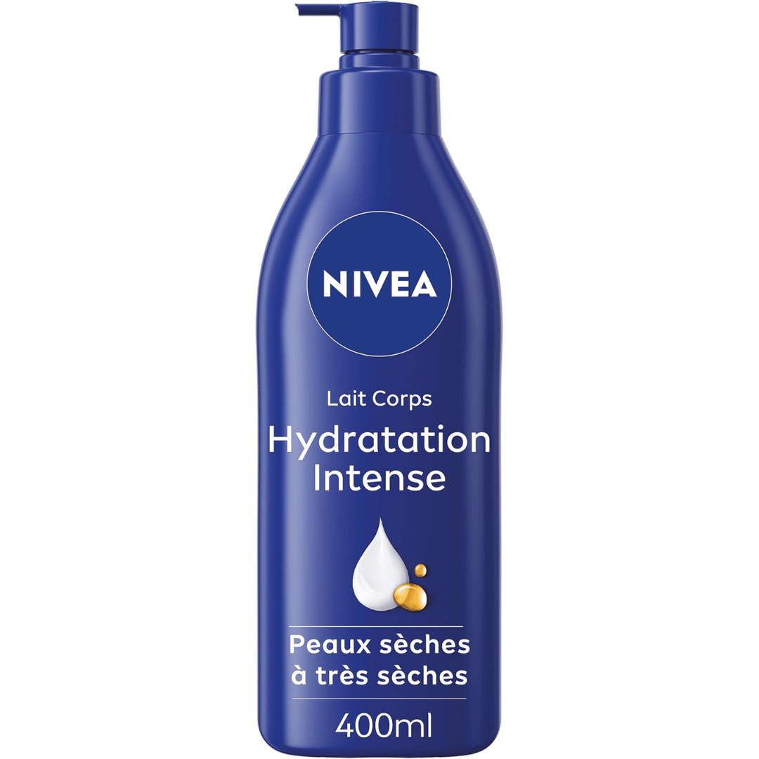Nivea Lait corps Hydratation Intense 72H acide hyaluronique huile amande 400ml
