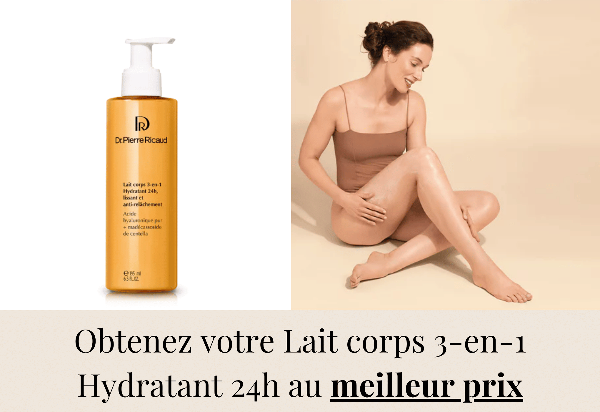 Dr Pierre Ricaud Lait Corps 3-en-1 Hydratant - coup de cœur