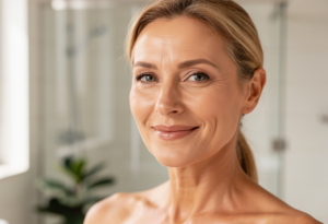 une femme profiant des bienfaits de la crème lifting immédiat