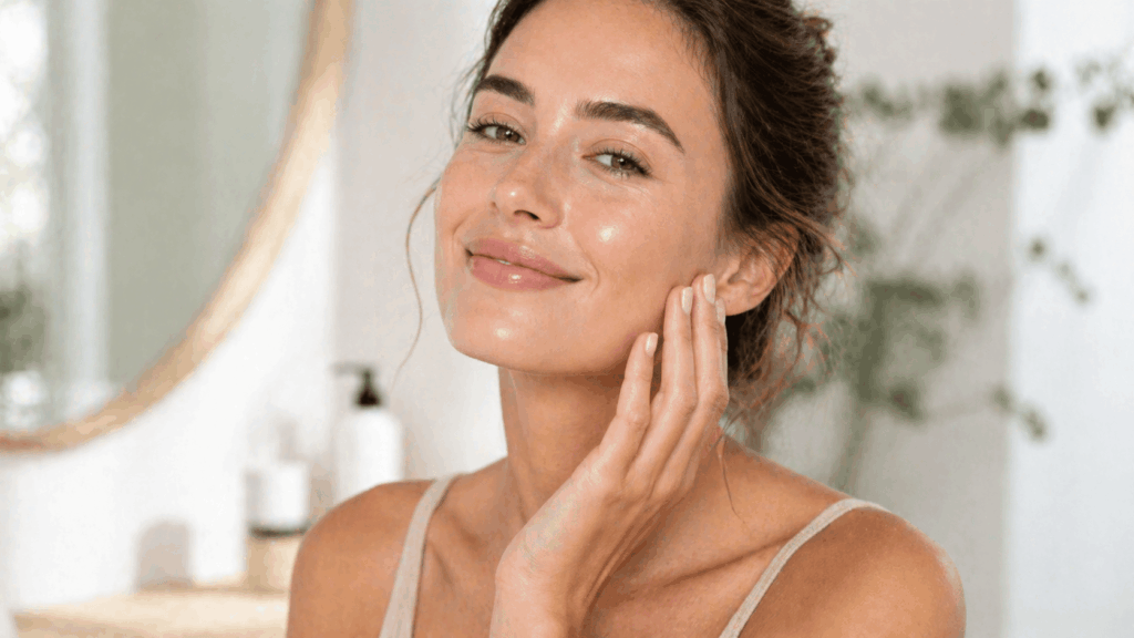 une personne profitant des bienfaits de collagène anti-âge