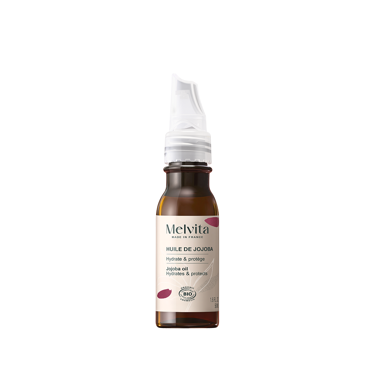 Melvita huile jojoba BIO Ecocert visage sensible goutte-à-goutte