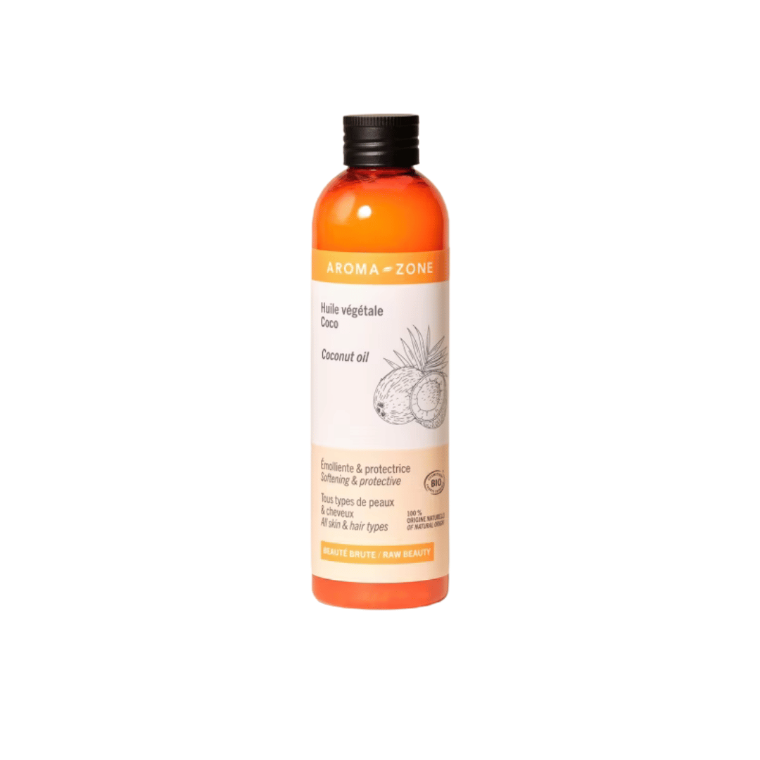 Aroma-Zone huile de coco BIO vierge pressée froid cheveux peau