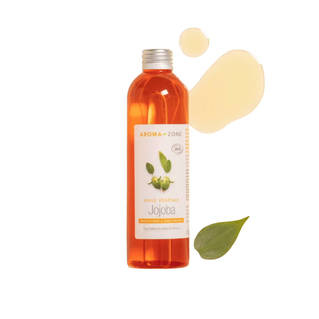 Aroma-Zone huile de jojoba BIO 1ère pression froid dorée visage cheveux