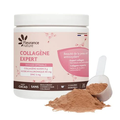 Fleurance Nature Collagène Expert Naticol type I 8g poudre cacao grenade