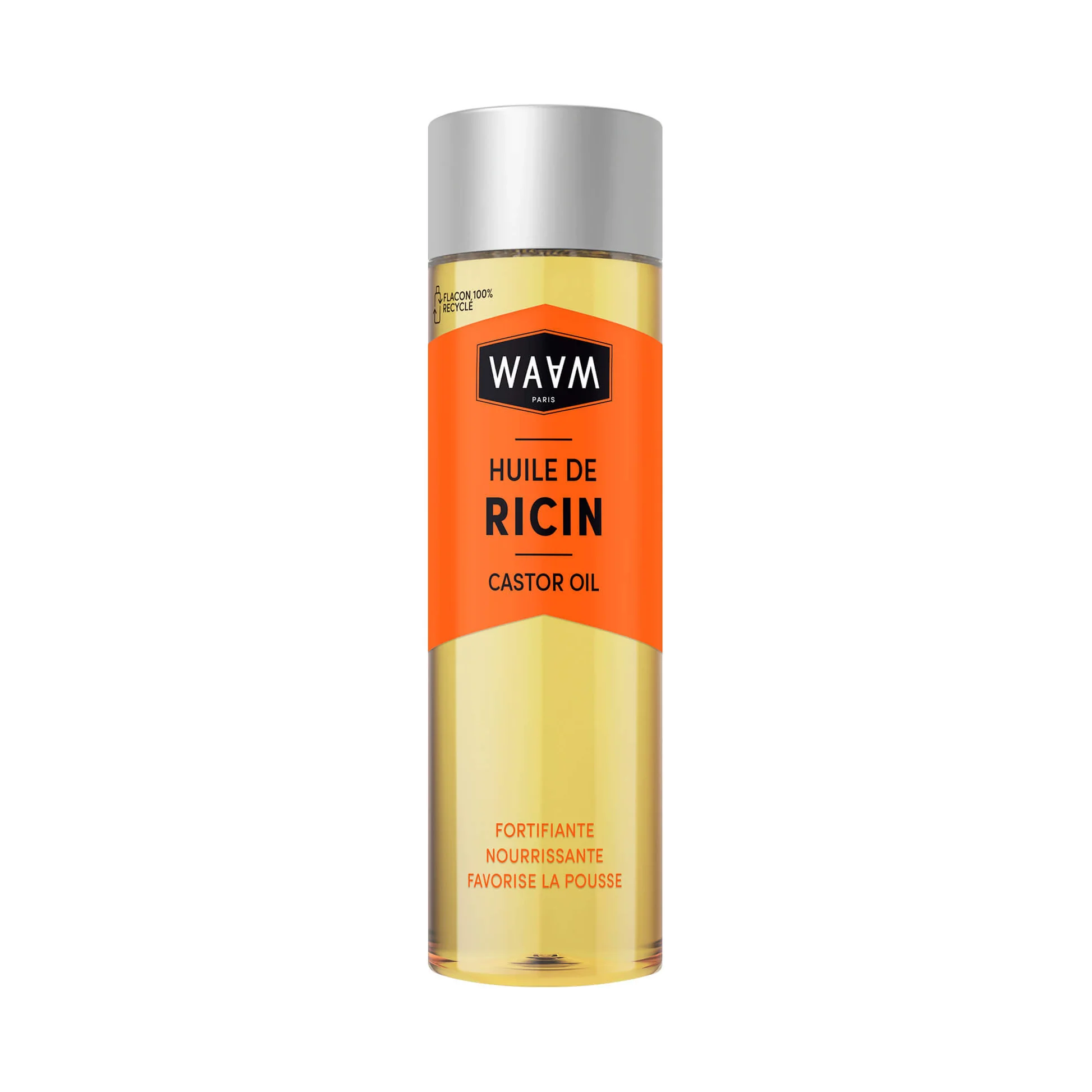 WAAM Cosmetics huile ricin 100% pure naturelle 100ml clean beauty