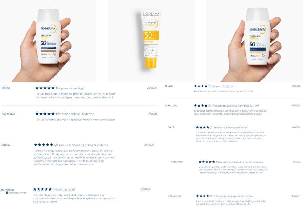 avis des clients sur bioderma photoderm