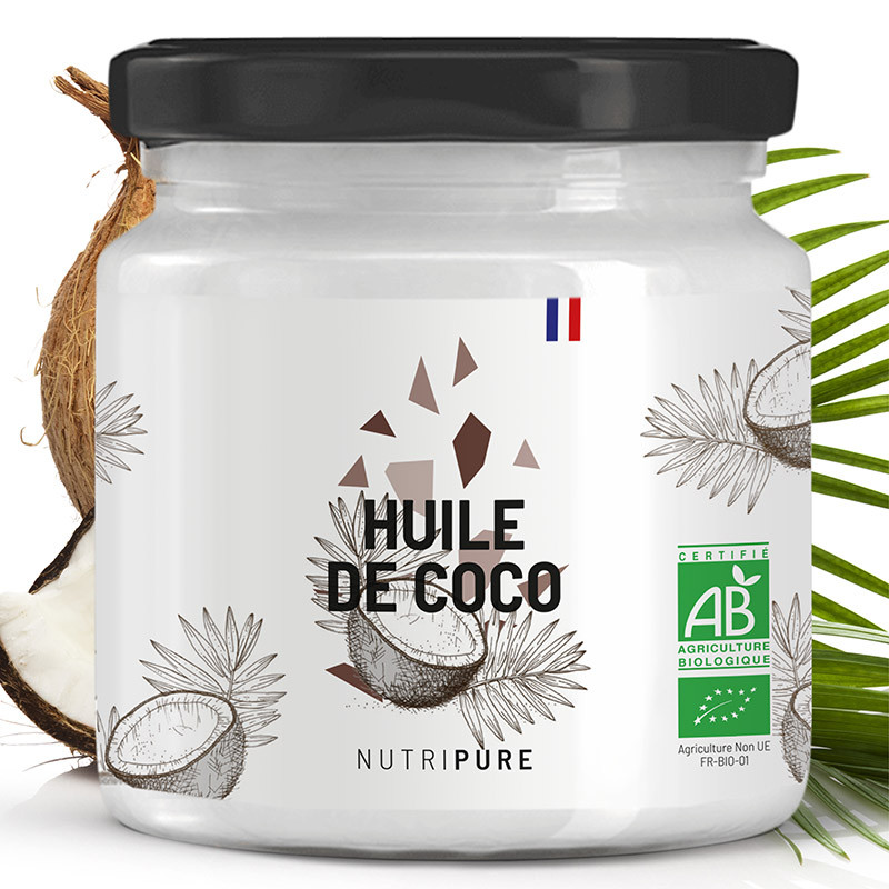 Nutripure huile de coco vierge BIO cosmétique cuisine MCT