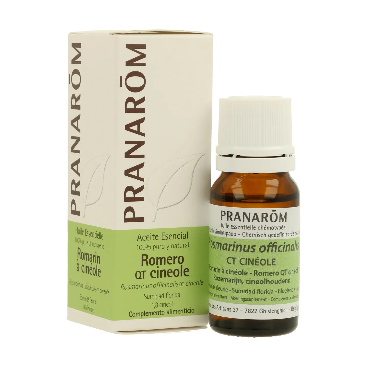 Pranarôm huile essentielle romarin à cinéole BIO 10ml cheveux pousse