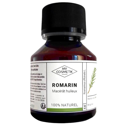 MyCosmetik macérat huileux romarin BIO artisanal français cheveux