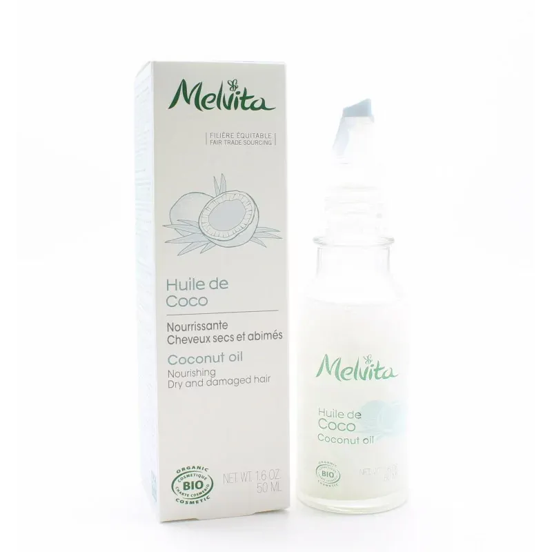 Melvita huile de coco BIO COSMOS Organic Ecocert pharmacie