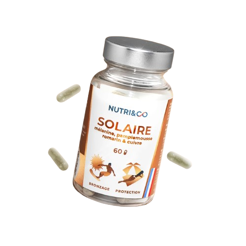 Nutri&Co Solaire gélules bronzage sans bêta-carotène lycopène astaxanthine