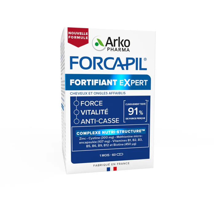 Forcapil Fortifiant Expert Arkopharma gélules ongles cheveux cystine
