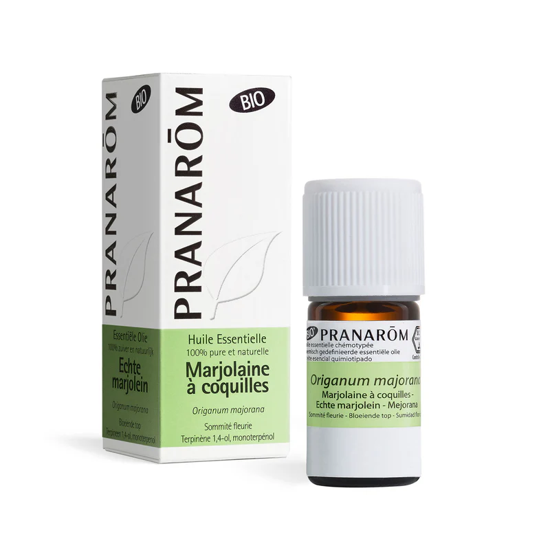 Pranarôm Marjolaine à Coquilles bio huile essentielle anxiété somatisation