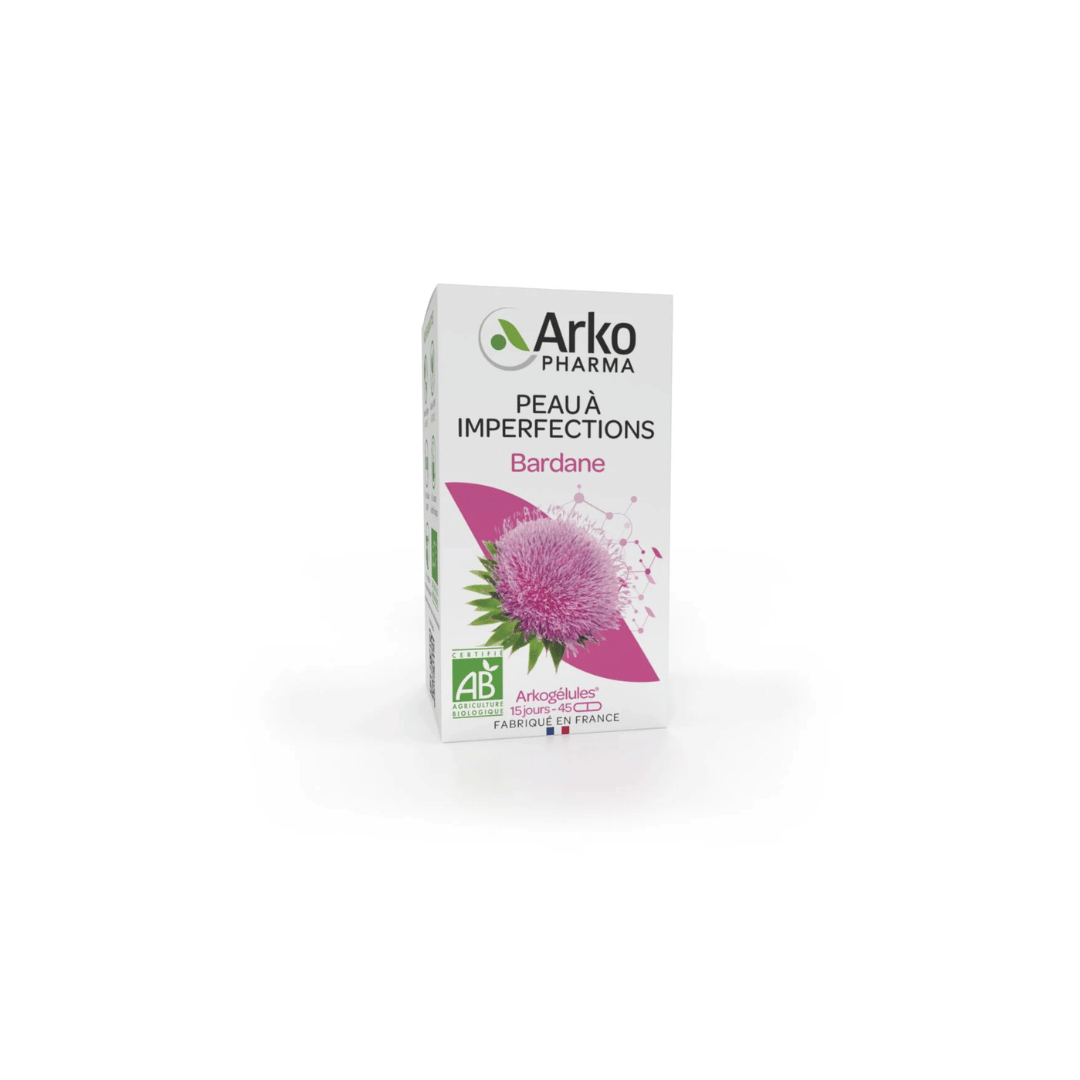 Arkopharma Arkogélules Bardane Bio gélules peau grasse détoxification