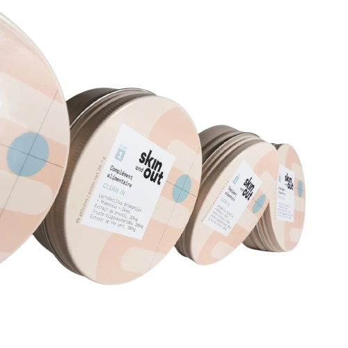Skin & Out Clean In complément alimentaire anti-acné nettoyant intestin-peau