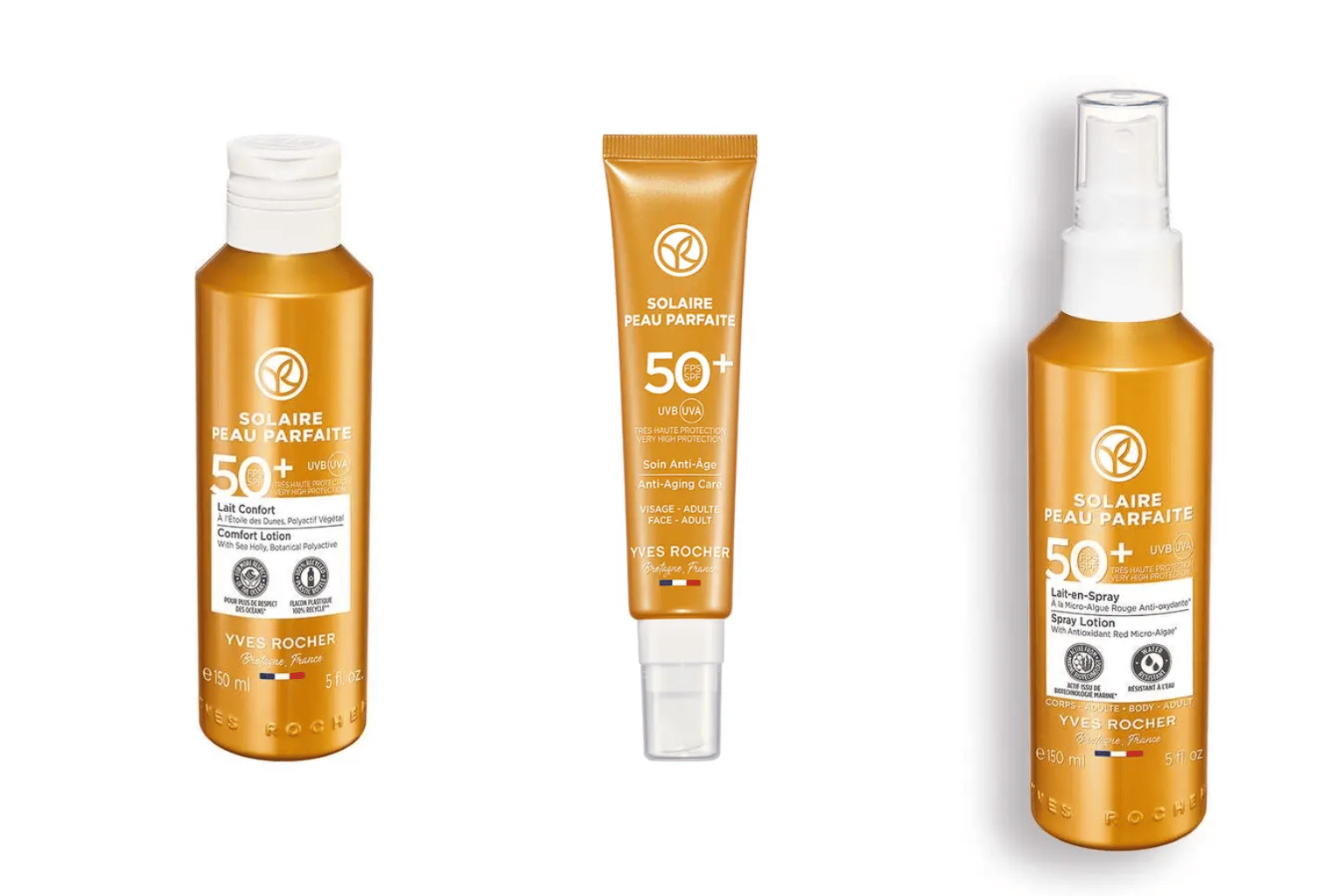 Yves Rocher Soin Anti-Âge SPF 50+ Solaire Peau Parfaite