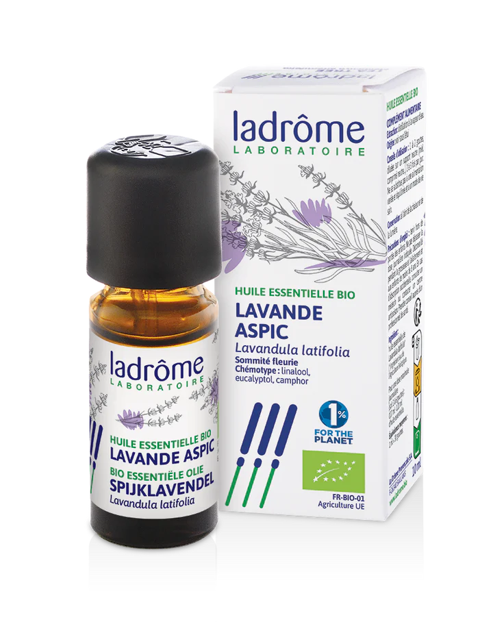 Ladrôme Lavande Aspic bio huile essentielle anti-inflammatoire brûlure piqûre