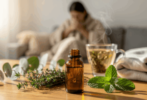 Huile essentielle d'eucalyptus contre la toux grasse