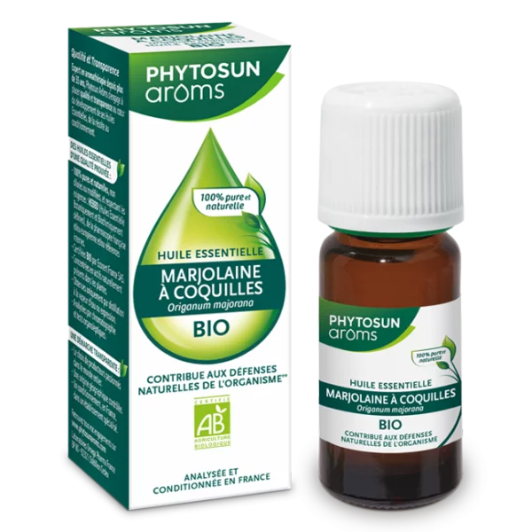 Phytosun Arôms Marjolaine à Coquilles bio huile essentielle sommeil agité tensions