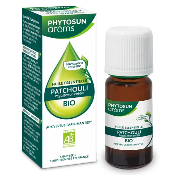Phytosun Arôms Patchouli bio huile essentielle varices hémorroïdes décongestionnant