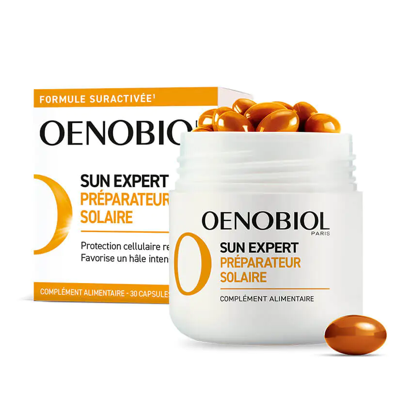 Oenobiol Solaire Intensif Préparateur capsules lycopène bêta-carotène pharmacie