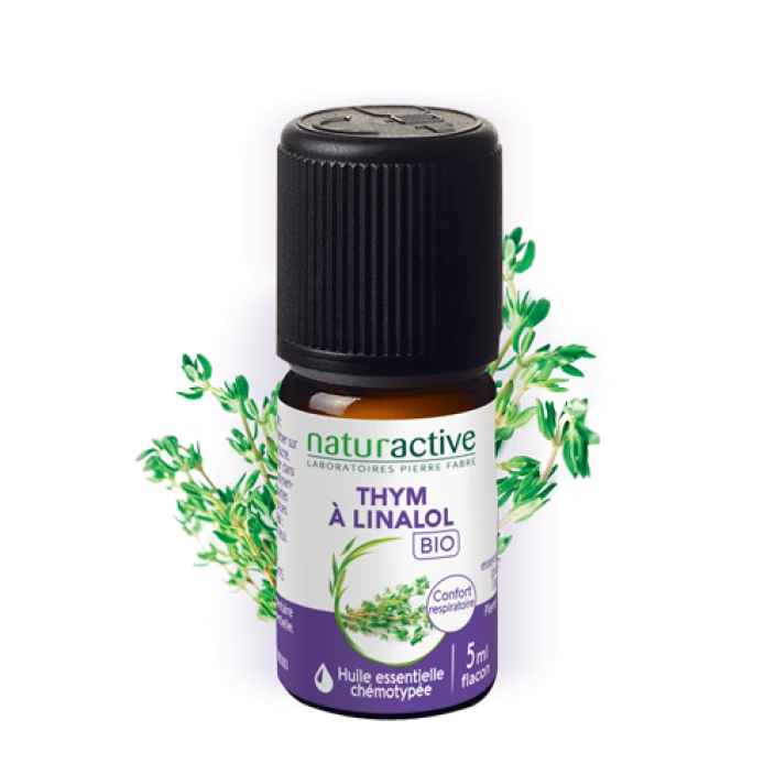 Naturactive Thym à Linalol bio huile essentielle rhume anti-infectieux doux enfant