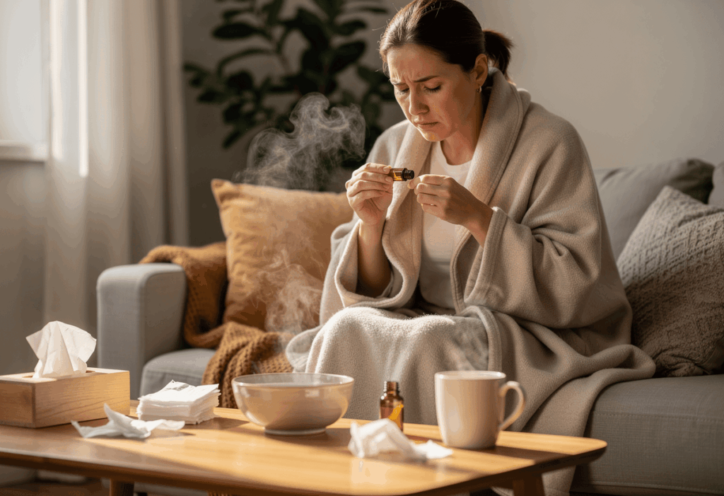 Quelle est la meilleure huile essentielle pour un rhume ?