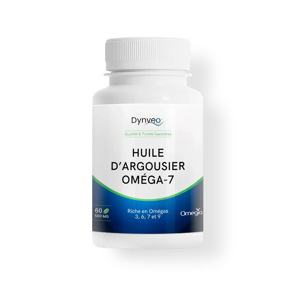 Dynveo Huile Argousier Bio capsules oméga-7 caroténoïdes peau soleil
