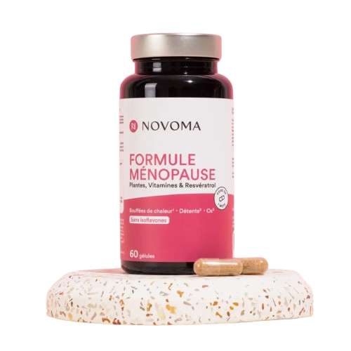 Novoma Formule Ménopause safran Affron pollen resvératrol