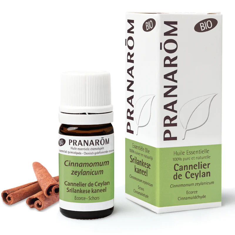 Pranarôm Cannelle de Ceylan écorce bio huile essentielle anti-infectieux urinaire