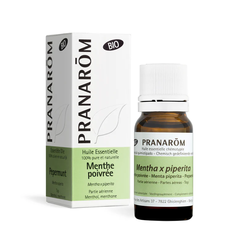 Pranarôm Menthe Poivrée bio huile essentielle jambes lourdes effet froid varices