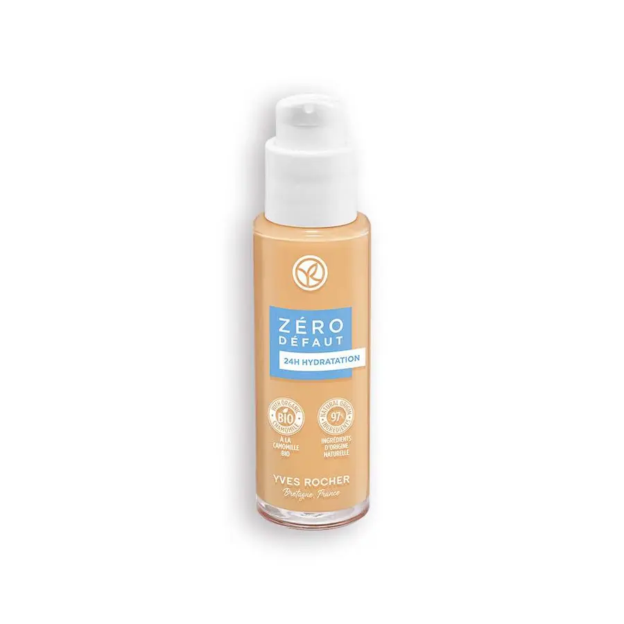 Yves Rocher Fond de Teint Zéro Défaut flacon verre 30 ml