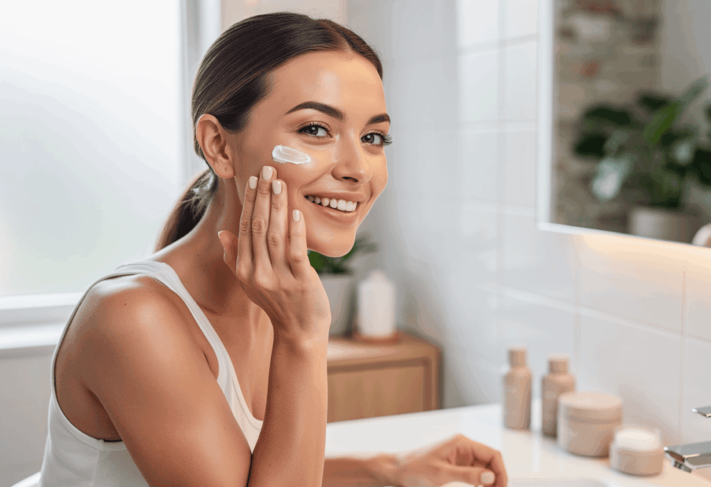 une personne qui profite des bienfaits des produits Yves Rocher