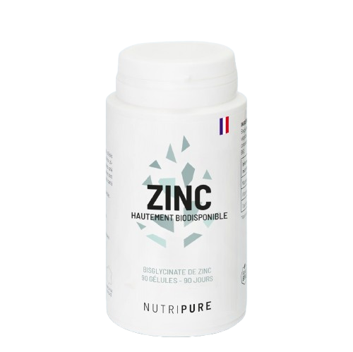Nutripure Zinc Bisglycinate gélules haute assimilation peau