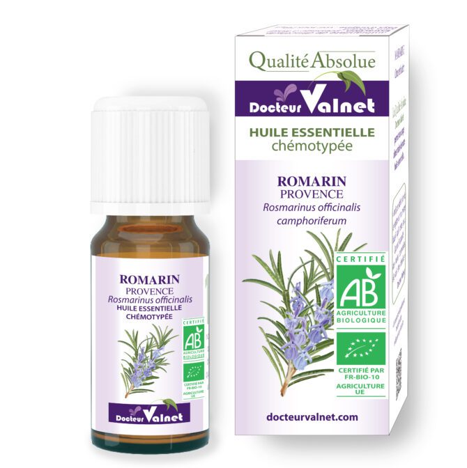 Dr Valnet Romarin à Cinéole bio huile essentielle nez bouché mucolytique drainage