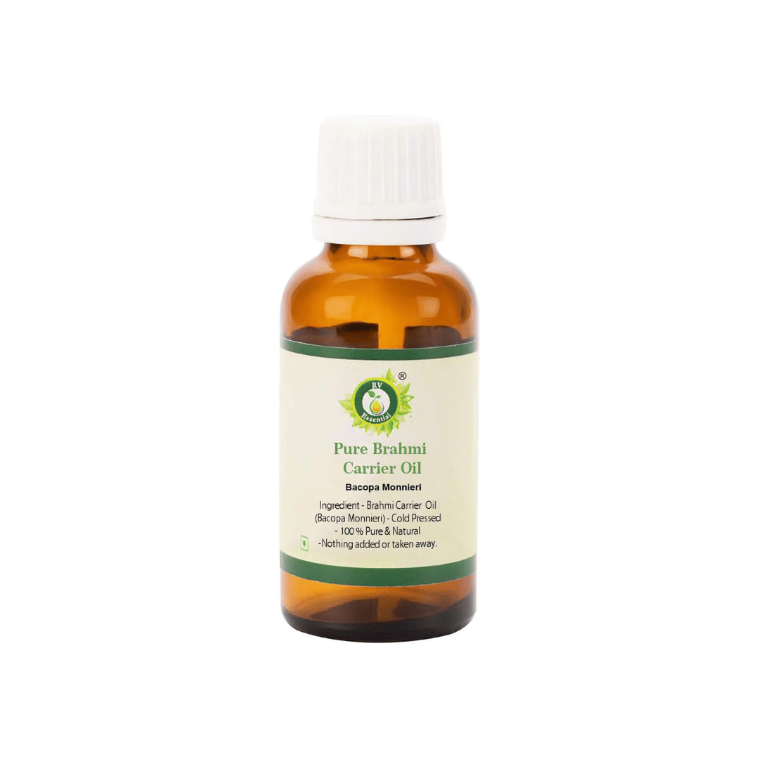 R V Essential Huile Brahmi 100% naturelle pressée à froid cheveux peau série herbes rares