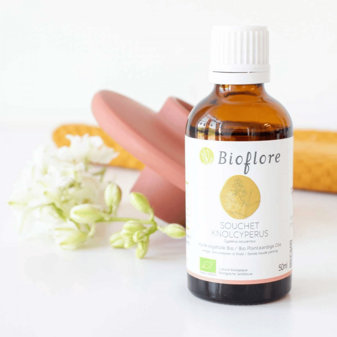 Bioflore Huile de Souchet bio vierge artisanale belge qualité connaisseurs